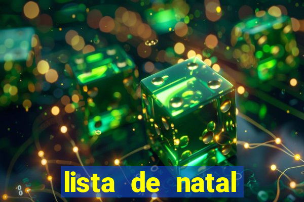 lista de natal para imprimir